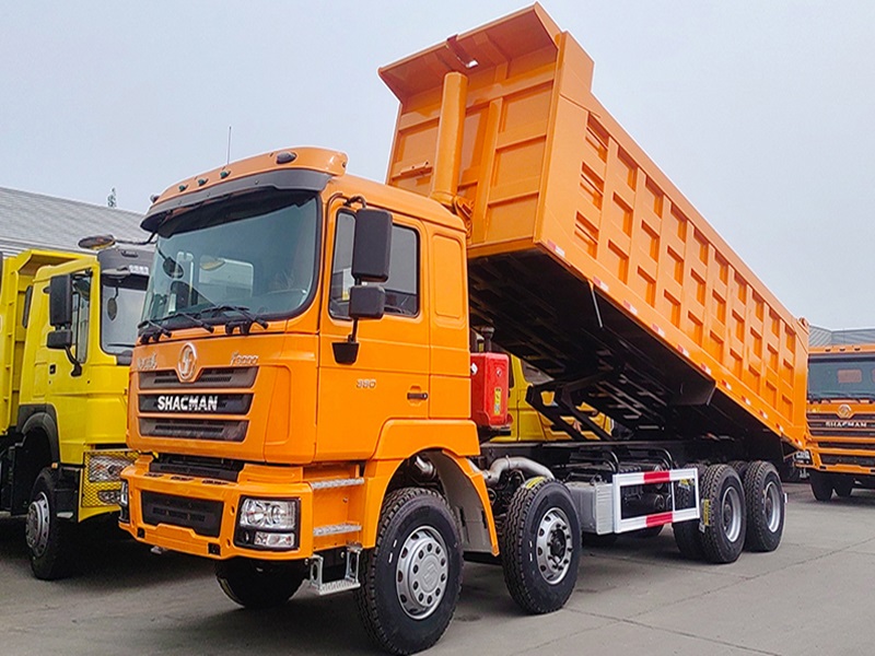 Shacman 8x4 Dump Truck in Construction and Infrastructure Applications